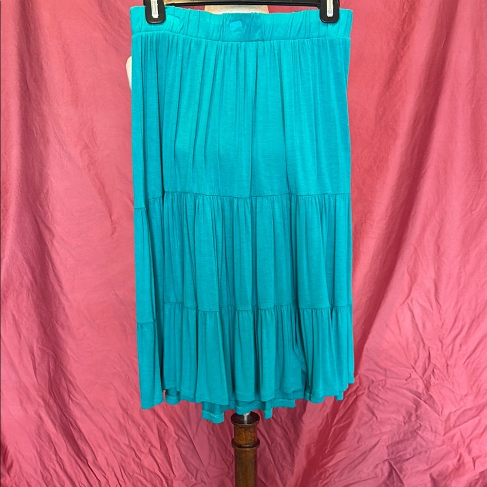 skirt ladies elastic waistline flared hemline